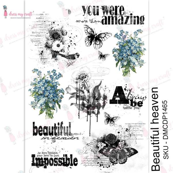 DRESS MY CRAFT Water Transfer Beautiful Heaven / Mollies New Zealand