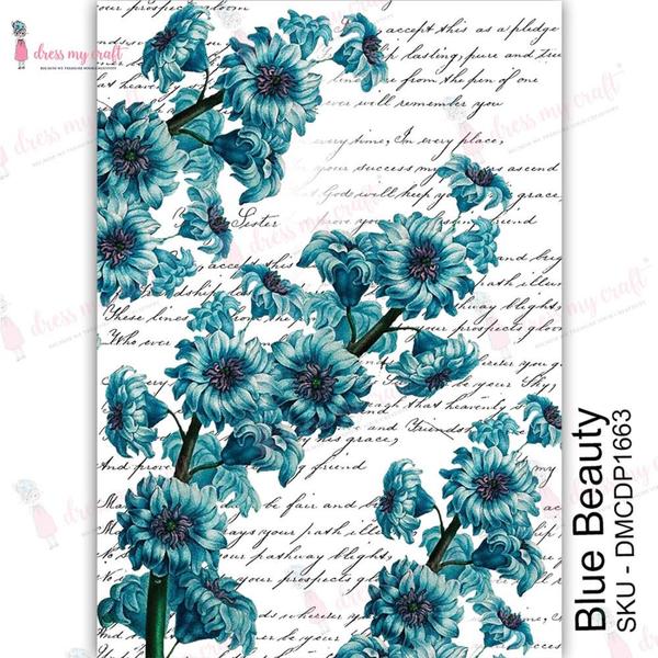 DRESS MY CRAFT Water Transfer Blue Beauty / Mollies New Zealand