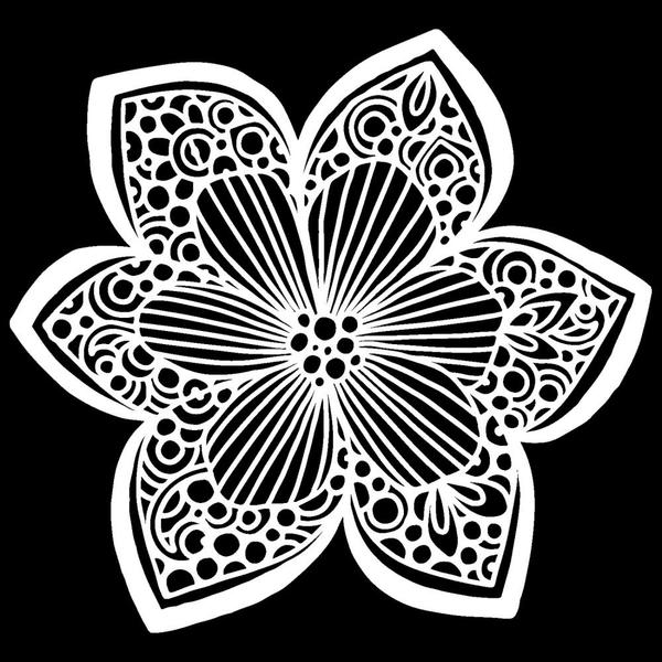TCW Stencil Collarette Dahlia / Mollies New Zealand