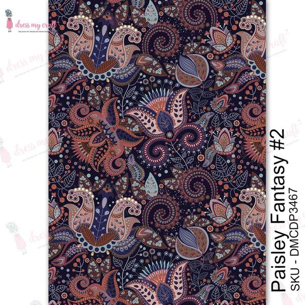 DRESS MY CRAFT Water Transfer Paisley Fantasy #2 | Mollies Make And Create NZ