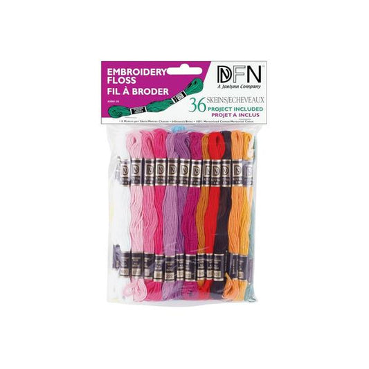 JANLYNN Cotton Embroidery Floss Pack Pastels | Mollies Make And Create NZ