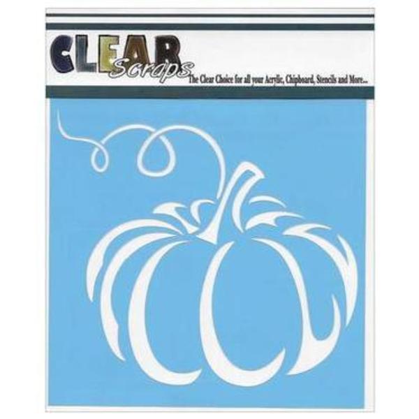 CLEAR SCRAPS Stencil Pumpkin / Mollies New Zealand