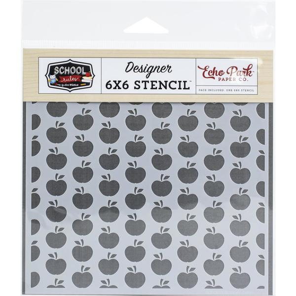 ECHO PARK Stencil Apple for Teacher / Mollies New Zealand