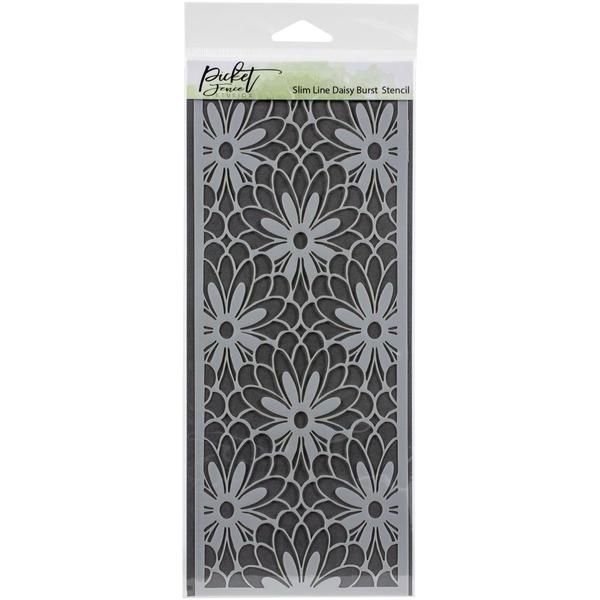 PICKET FENCE Stencil Slimline Daisy Burst / Mollies New Zealand
