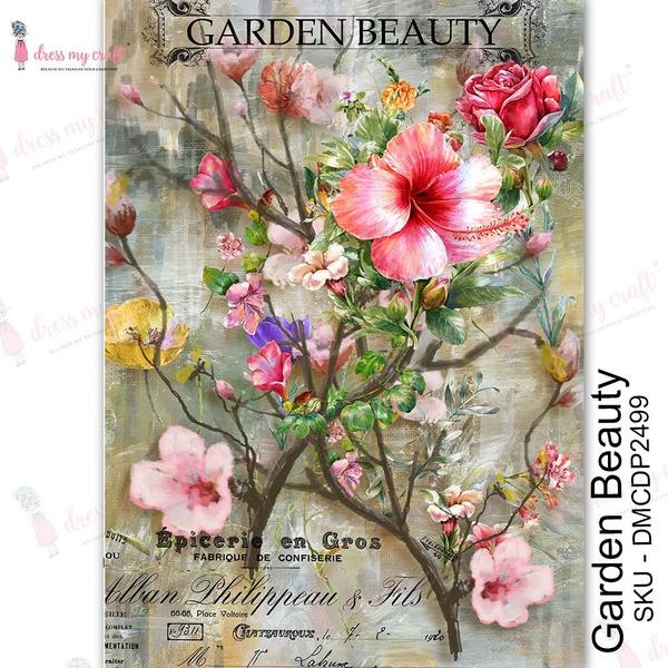 DRESS MY CRAFT Water Transfer Garden Beauty / Mollies New Zealand