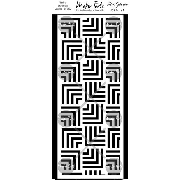MAKER FORTE Stencil Square Matrix Slimline 0cm / Mollies New Zealand