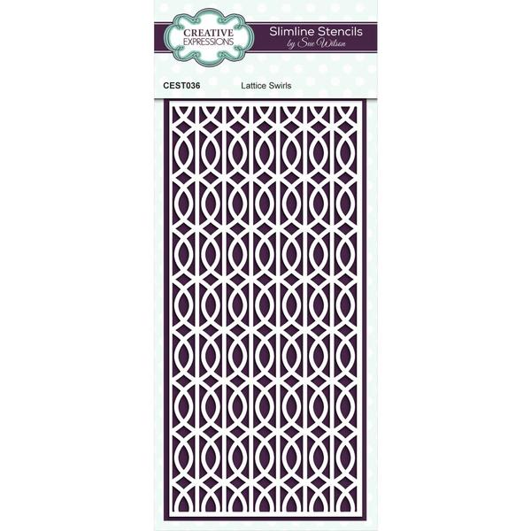 CREATIVE EXPRESSIONS Stencil Lattice Swirls / Mollies New Zealand