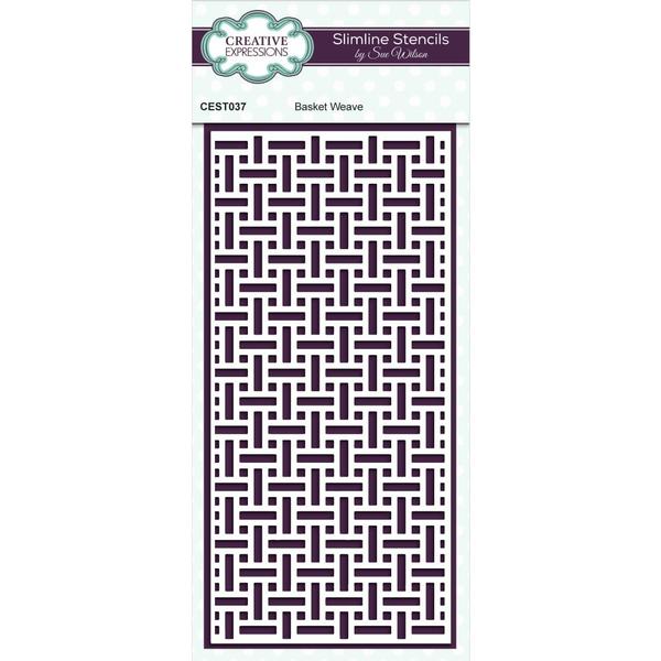 CREATIVE EXPRESSIONS Stencil Basket Weave / Mollies New Zealand