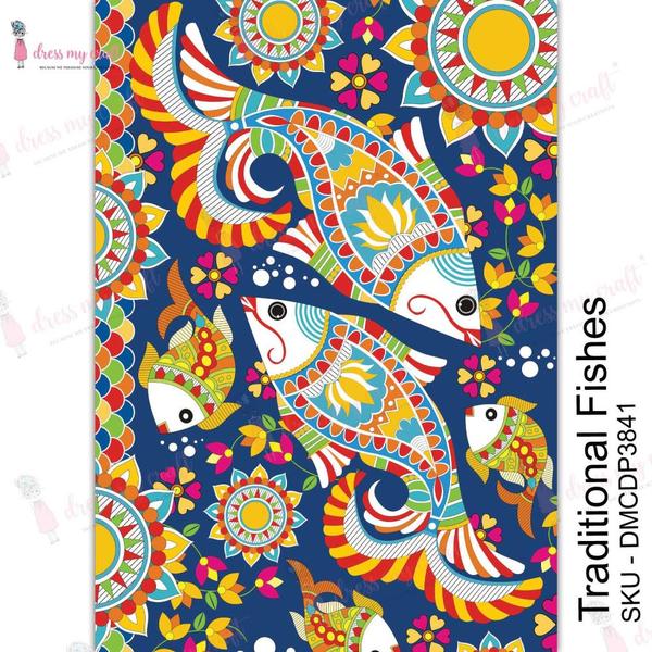 DRESS MY CRAFT Water Transfer Traditional Fishes / Mollies New Zealand