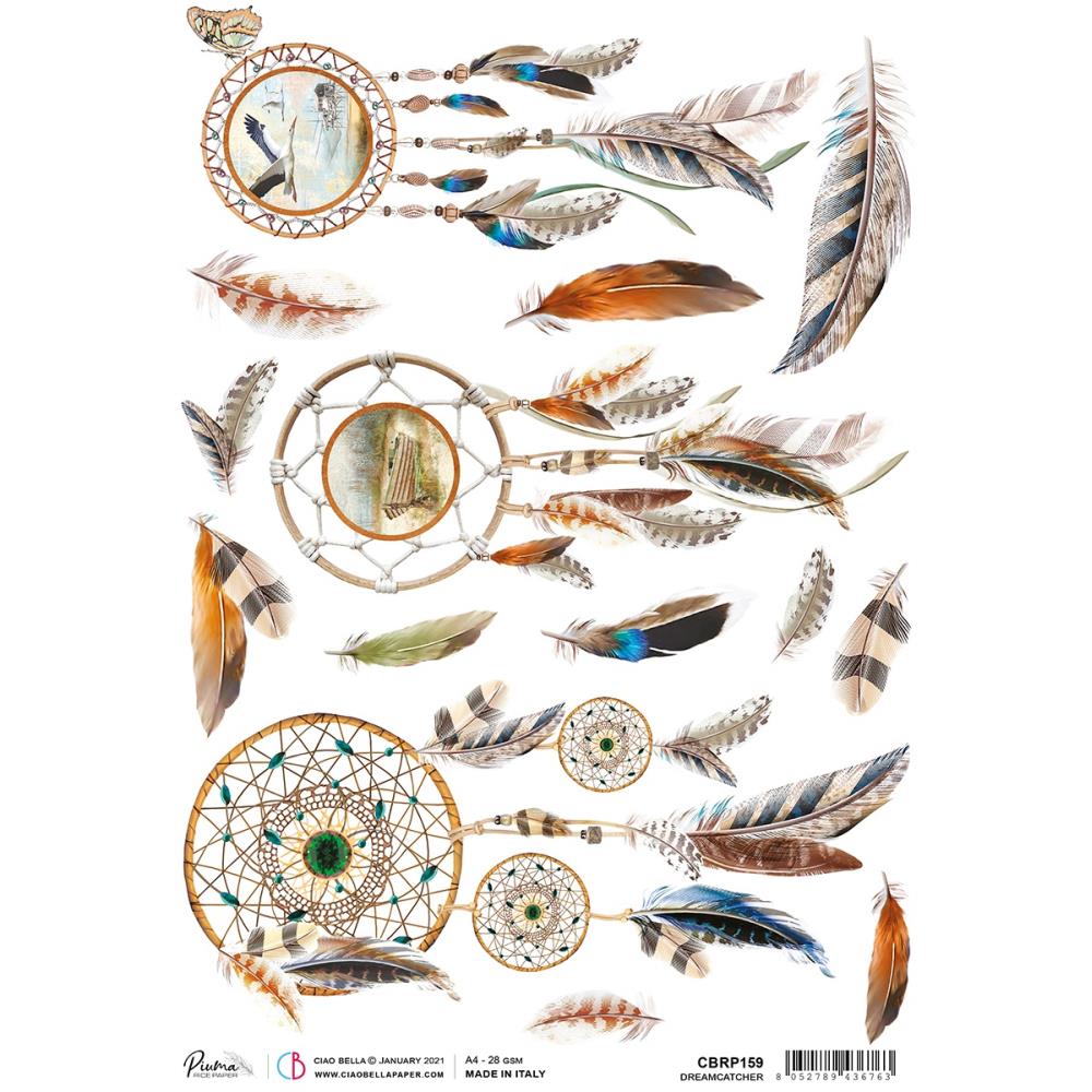 CIAO BELLA Rice Paper Dreamcatcher A4 A4 Size / Mollies New Zealand