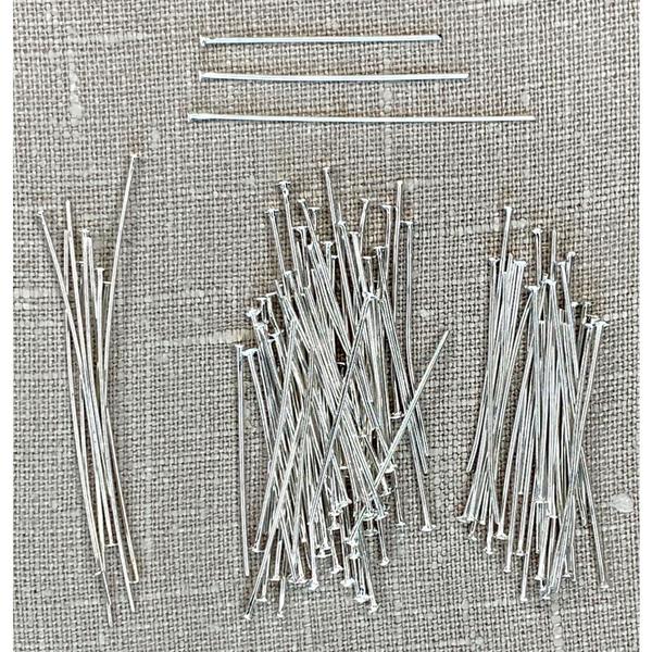 MADE BY ME Head Pins Silver / Mollies New Zealand