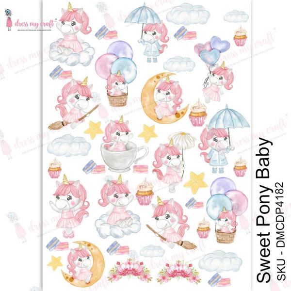 DRESS MY CRAFT Water Transfer Sweet Pony Baby / Mollies New Zealand