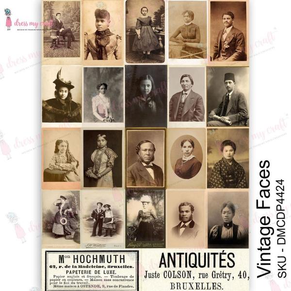 DRESS MY CRAFT Water Transfer Vintage Faces / Mollies New Zealand