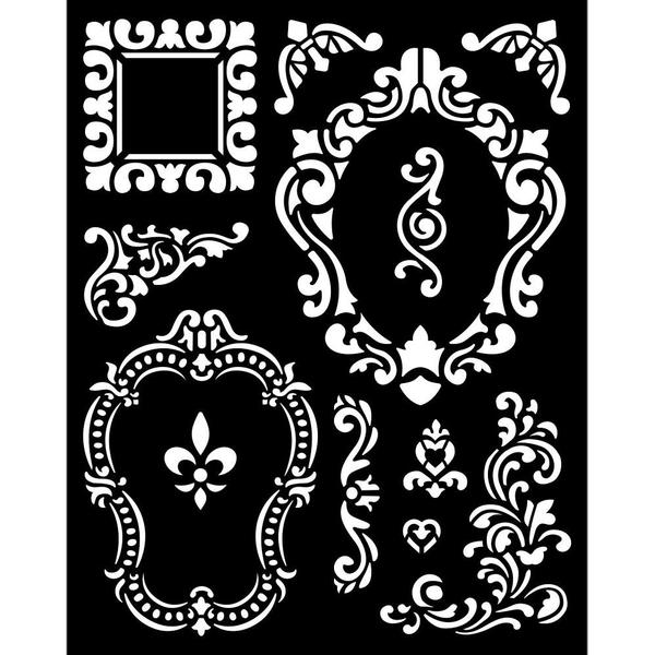 STAMPERIA Stencil Alice Frames / Mollies New Zealand