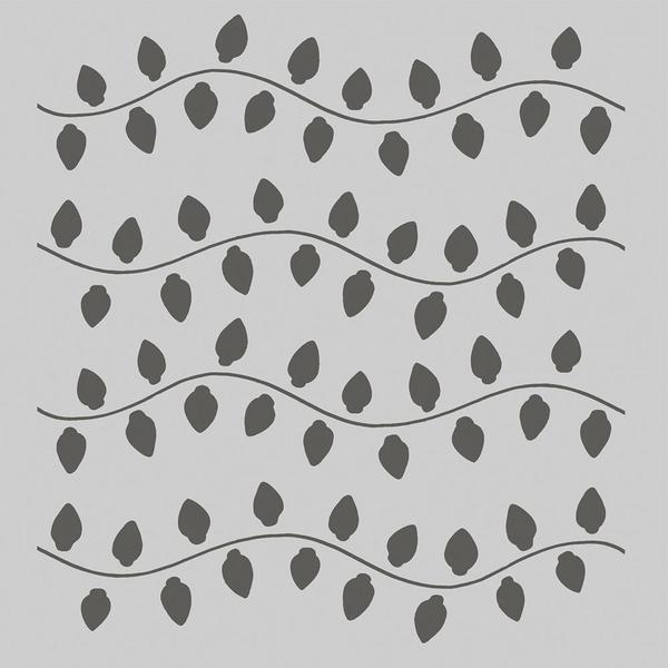 SIMPLE STORIES Stencil Christmas Lights / Mollies New Zealand