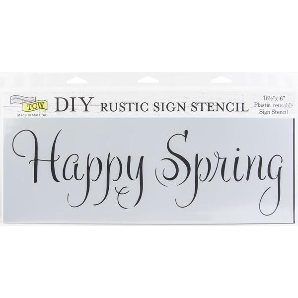 TCW Stencil Happy Spring / Mollies New Zealand