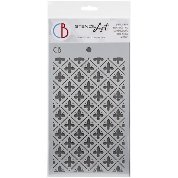 CIAO BELLA Stencil Florentine Lily / Mollies New Zealand