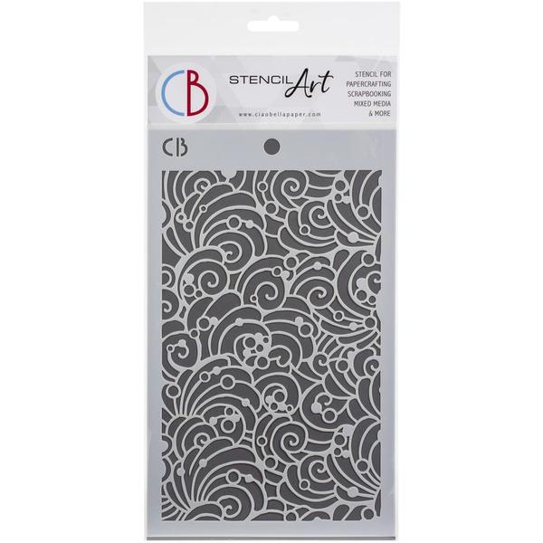 CIAO BELLA Stencil Shells & Bubbles / Mollies New Zealand