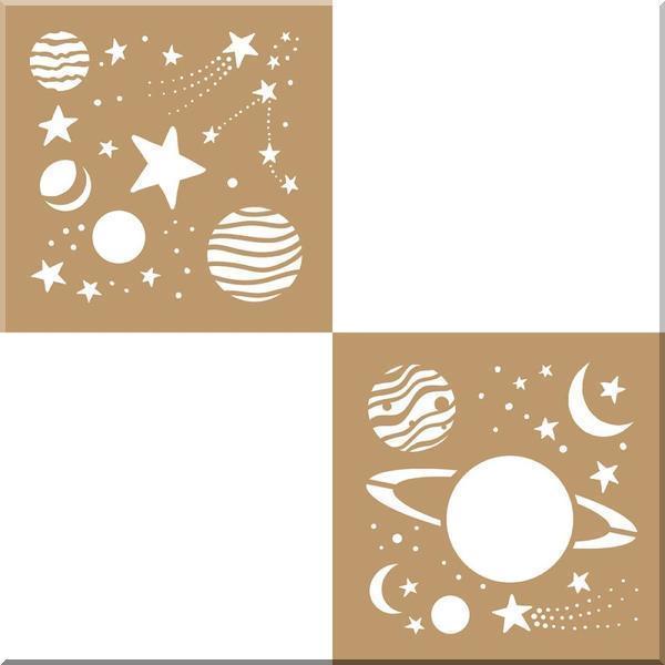 DECO ART Stencil Planets / Mollies New Zealand