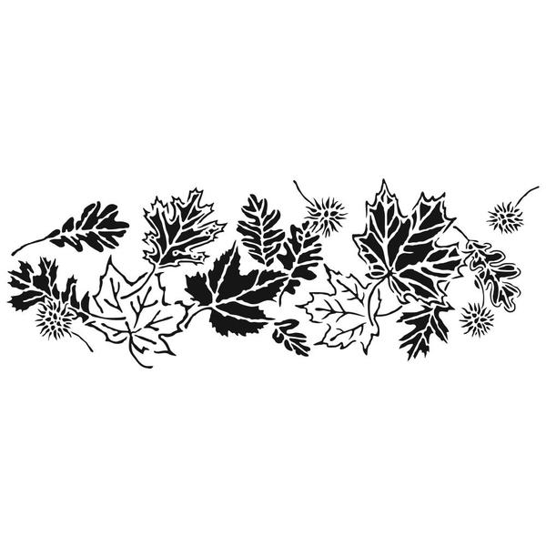 TCW Stencil Blowing Leaves / Mollies New Zealand