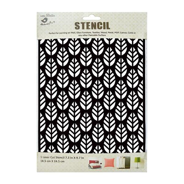 LITTLE BIRDIE Stencil Leaf All Over / Mollies New Zealand