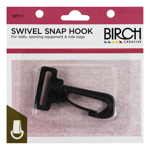 BIRCH Plastic Swivel Hook Black – Mollies