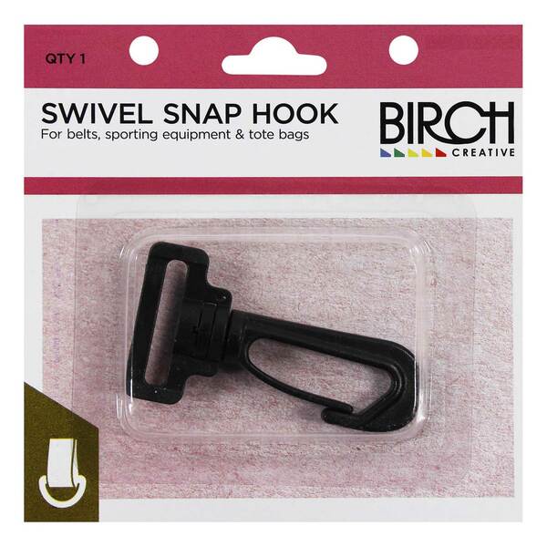 BIRCH Plastic Swivel Hook Black / Mollies New Zealand