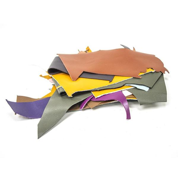 LEATHER Siena Full Grain / Off Cuts 450gm Assorted / Mollies New Zealand