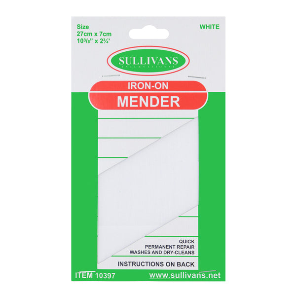 SULLIVANS Iron On Mender White / Mollies New Zealand