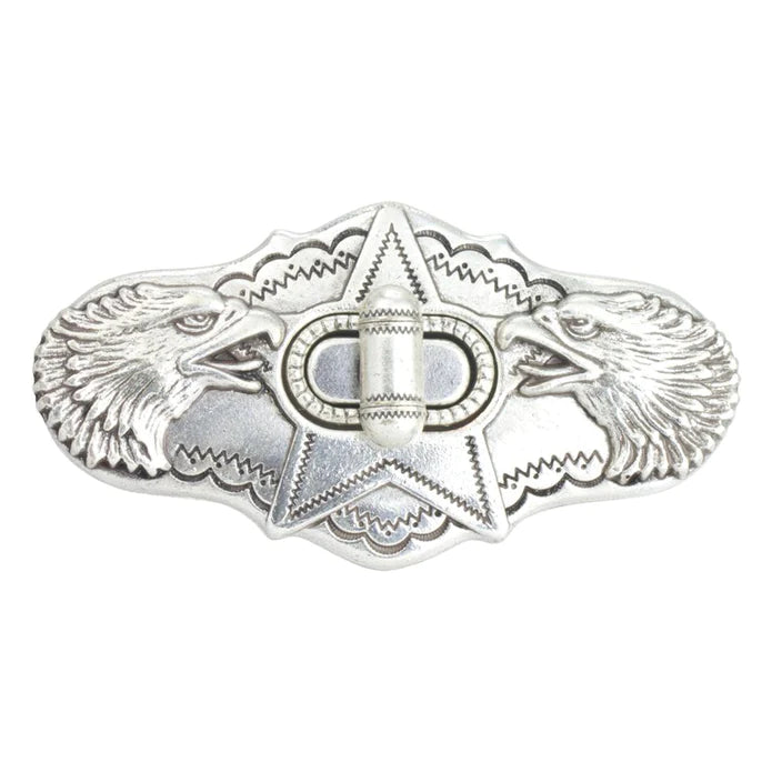 IVAN Eagle & Star Turn Lock Clasp Antique Silver 71mm (2-3 4") / Mollies New Zealand