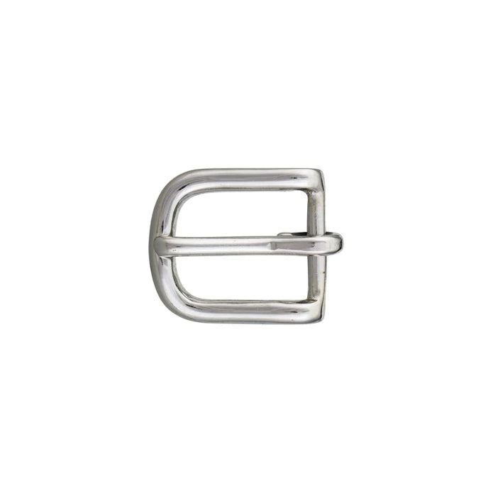 IVAN Strap End Bar Buckle Solid Brass Nickel Plate 20mm (3 4") / Mollies New Zealand