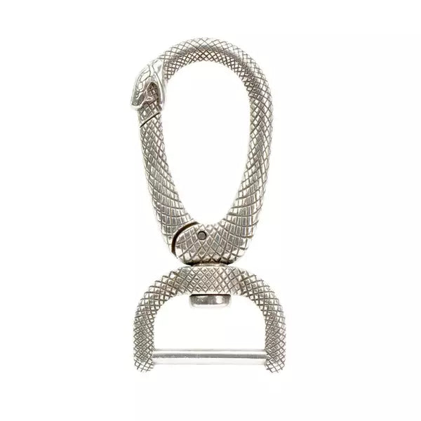 IVAN Infinity Snake Halter Snap Antique Silver 25mm (1") Each / Mollies New Zealand