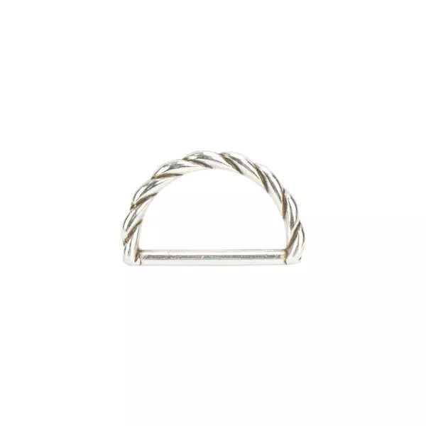 IVAN D Rings Rope Antique Silver 25mm (1") / Mollies New Zealand