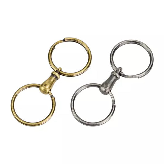 IVAN Double Key Ring with Brass Connectors | Mollies Make And Create NZ