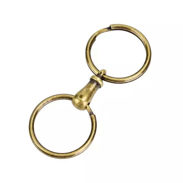 IVAN Double Key Ring with Brass Connectors | Mollies Make And Create NZ