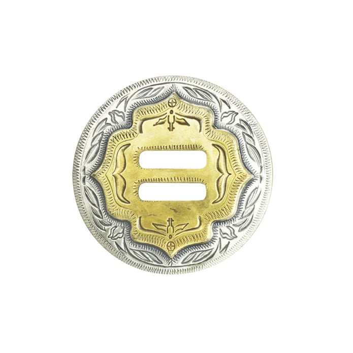IVAN Two Tone Concho Antique Silver Gold 38mm (1-1 2") / Mollies New Zealand