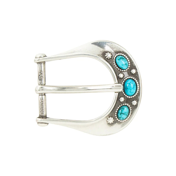 IVAN Pecos End Bar Buckle Antique Silver 25mm (1") / Mollies New Zealand