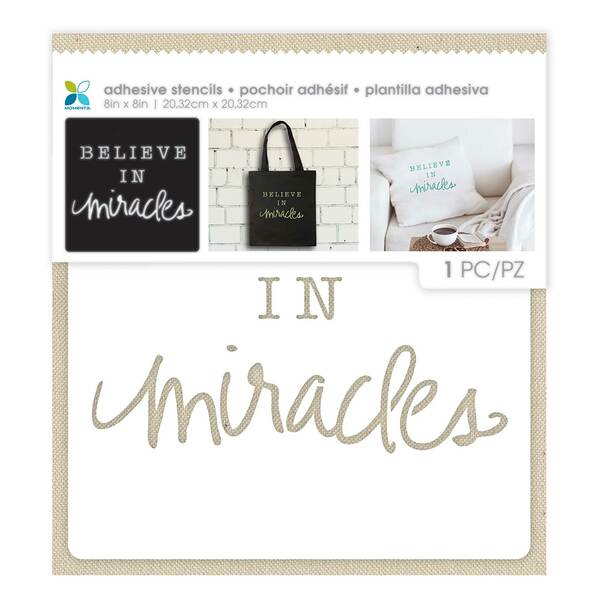 MOMENTA Adhesive Stencil Believe in Miracles / Mollies New Zealand