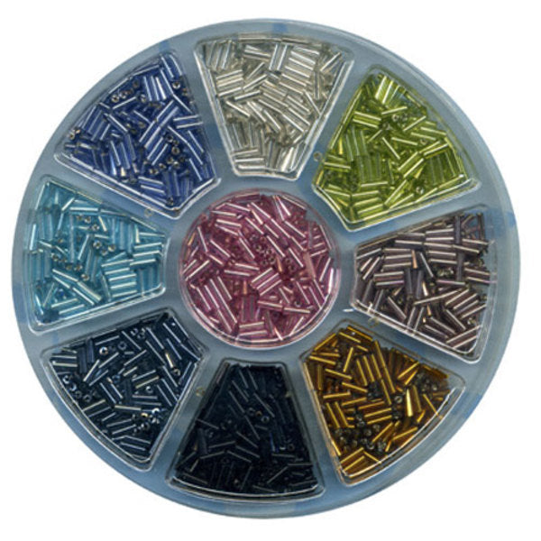 SULLIVANS Bugle Beads Mixed Colours Bugle 6mm / Mollies New Zealand