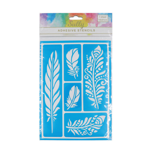 SULLY Stencil Adhesive Feathers | Mollies Make And Create NZ