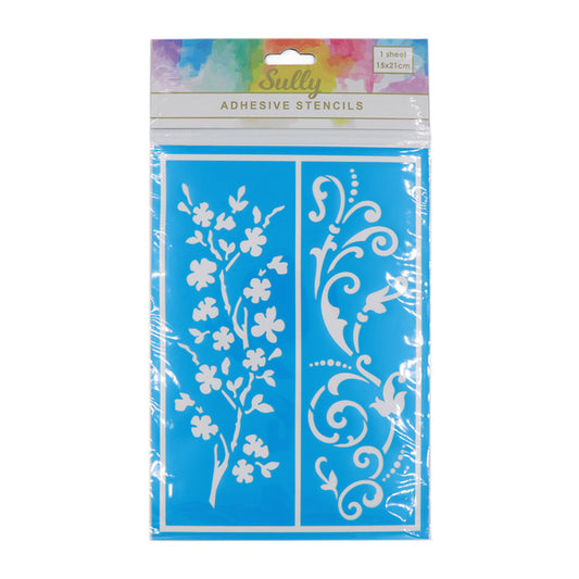 SULLY Stencil Adhesive Cherry Blossom | Mollies Make And Create NZ