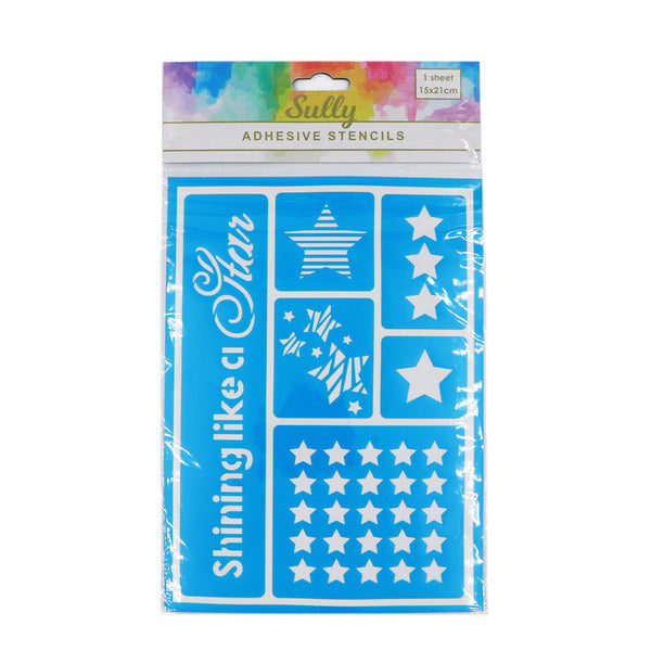 SULLY Stencil Adhesive Stars / Mollies New Zealand