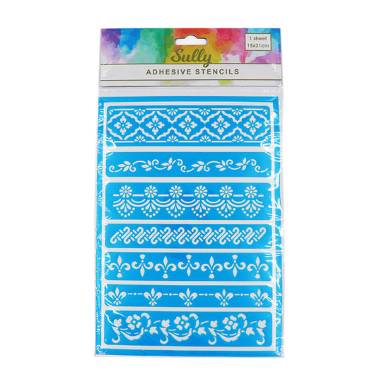 SULLY Stencil Adhesive Borders | Mollies Make And Create NZ