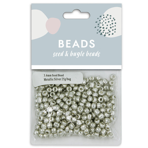 SULLIVANS Seed Beads Silver / Mollies New Zealand