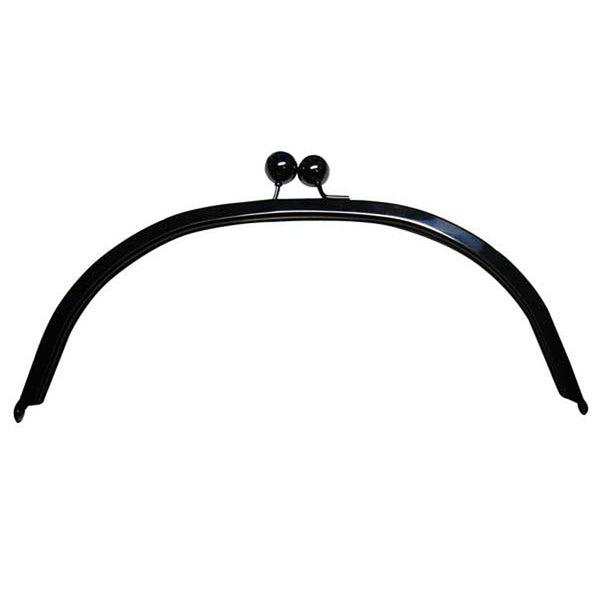 SULLIVANS Purse Clasp Black Black Nickel 30cm / Mollies New Zealand