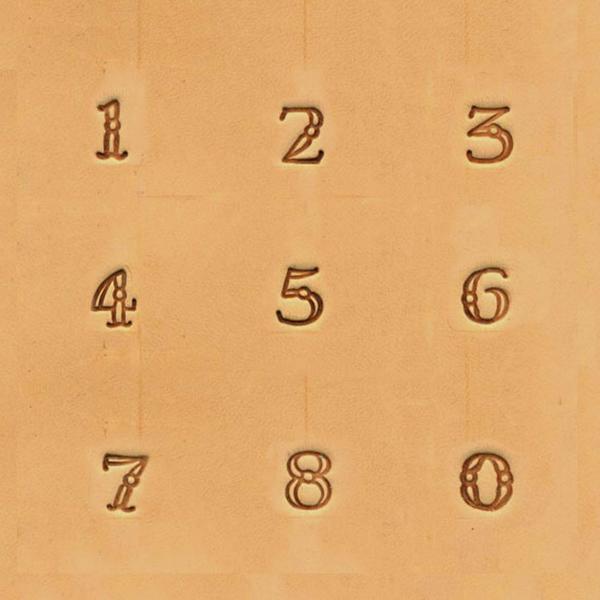 IVAN Fancy Number Stamp Set 9.5mm / Mollies New Zealand