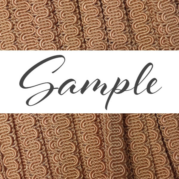 GIMP BRAID Scroll 15mm Sun Tan / Mollies New Zealand