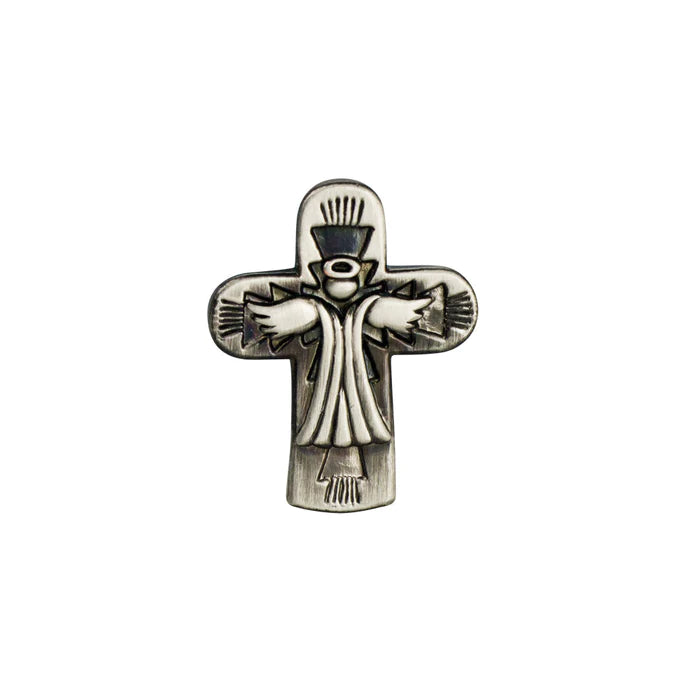 IVAN Angel Cross Concho Antique Nickel 32mm (1-1 4") / Mollies New Zealand