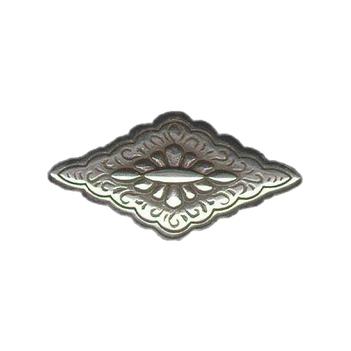 IVAN Diamond Floral Concho Antique Silver 18mm (3 4") / Mollies New Zealand