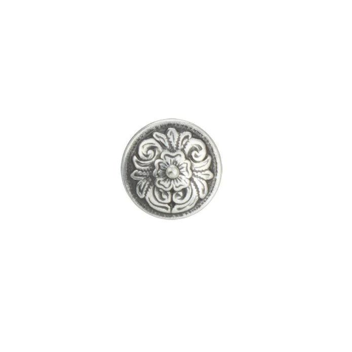 IVAN Diablo Concho Mini Round Antique Silver 13mm (1 2") / Mollies New Zealand
